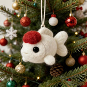 Maritimer Wollfilz-Anhänger für Kinder für Weihnachten 02