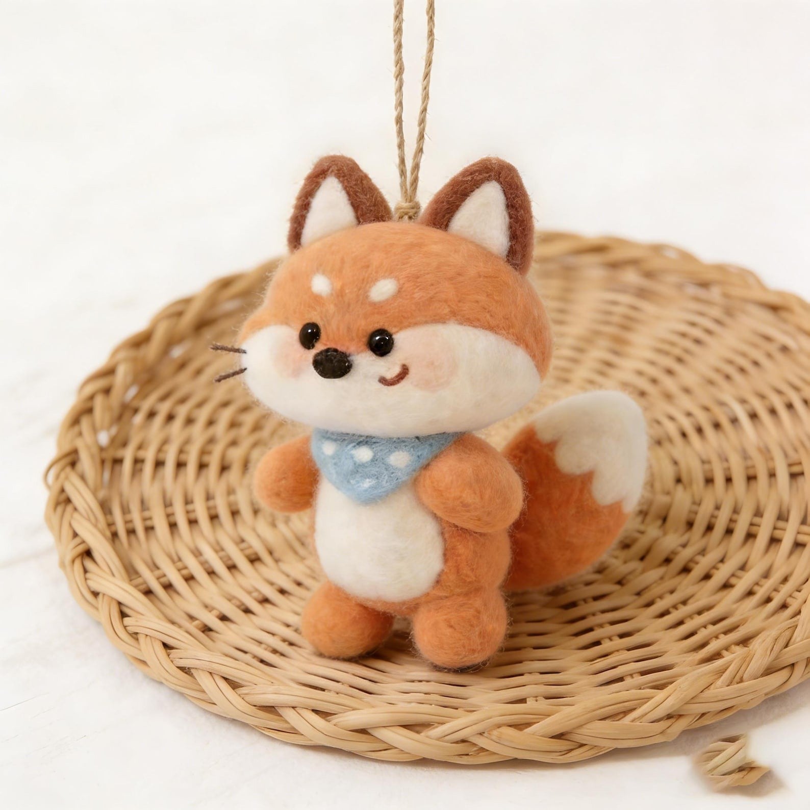 Personalisierte Wollfilz-Fuchsornament für Kinder als Erinnerung 04