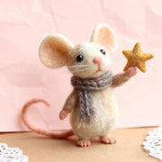 Wollfilz-Mausfigur für Kinder für Weihnachten 15