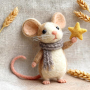 Wollfilz-Mausfigur für Kinder für Weihnachten 15