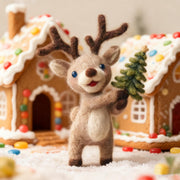 Wollfilz-Reh-Ornament für Kinder für Weihnachten 05